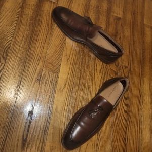 Perry Ellis Braided Leather tassel loafer